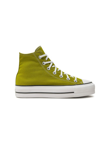 Converse Chuck Taylor All Star Canvas Platform Жени - Спортни обувки Converse - Зелен - A08286C-4.5 - Size: 4.5