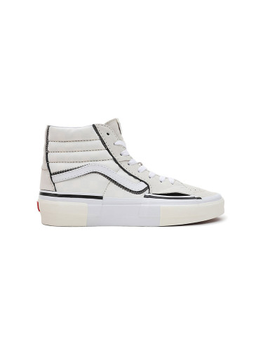 Vans SK8-Hi Reconstruct White Unisex - Спортни обувки Vans - Бял - VN0005UKQJM-3.5 - Size: 3.5