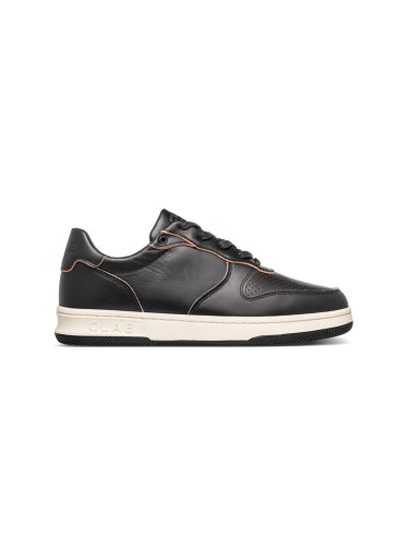Clae Malone Black Leather Raw Edge Мъже - Обувки Clae - Черен - CL24AMA03-BRE-10 - Size: 10