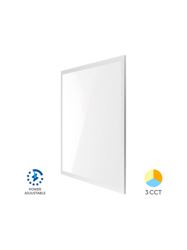 LED панел, за вграждане, 40W, квадрат, 230VAC, 4800lm, 3в1, 620x620mm, BP16-46280, SLIM