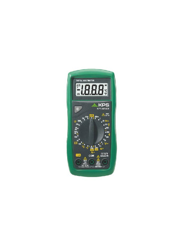 Мултицет KPS-MT420 - Дигитален, LCD (2000), Vdc, Vac, Adc, Aac, Ohm, °C, KPS