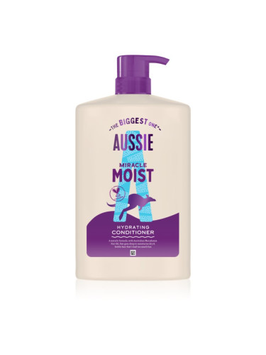 Aussie Miracle Moist хидратиращ балсам за суха и увредена коса 1000 мл.