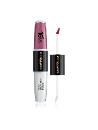 Dermacol 16H Lip Colour дълготрайно червило и гланц за устни цвят 07 2x4 мл.