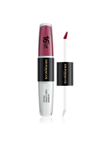 Dermacol 16H Lip Colour дълготрайно червило и гланц за устни цвят 22 2x4 мл.