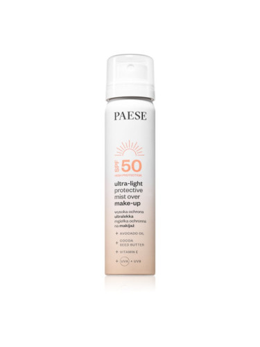 Paese Ultra-light Protective Mist Over Make-up фон дьо тен фиксатор SPF 50 75 мл.