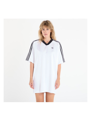Облекло adidas Adicolor Football Jacquard Oversize Dress White/ Black L