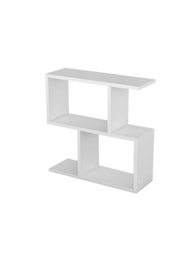 Конзола Kalune Design 854KLN2801, 60х60 см, 3 нива, Меламиново покритие, Бял