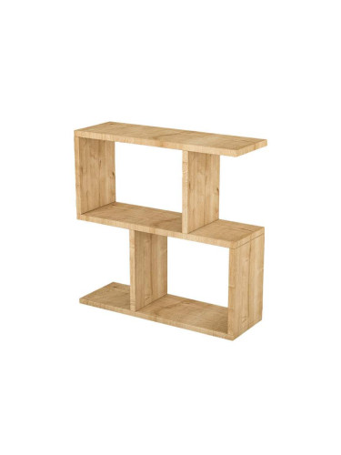 Конзола Kalune Design 854KLN2804, 60х60 см, 3 нива, Меламиново покритие, Кафяв