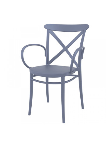 Стол Крос XL тъмно сив