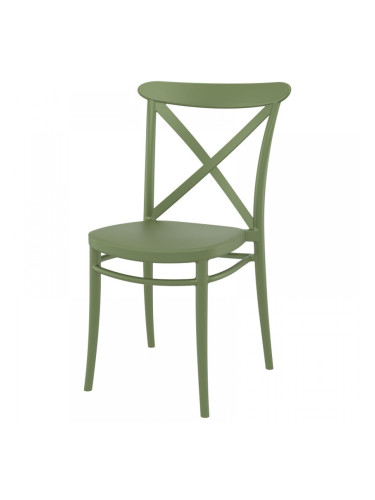 Стол Крос маслено зелен