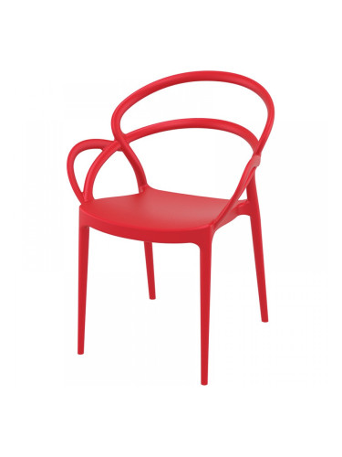 Стол Мила червен