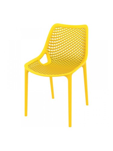 Стол Еър жълт полипропилен