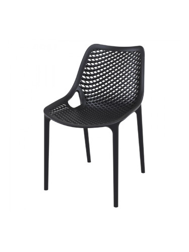 Стол Еър черен полипропилен