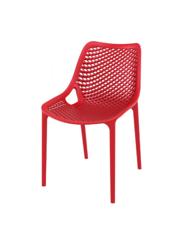 Стол Еър червен полипропилен