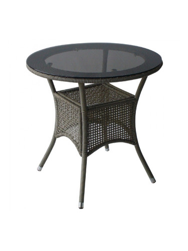 Ратанова маса 46-1 ф75/h сива