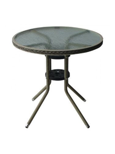 Ратанова маса 4125 B ф75/72h сива