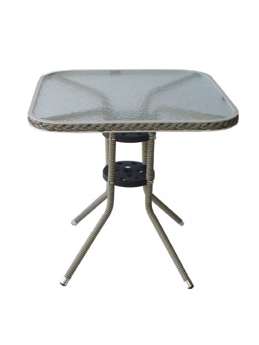 Ратанова маса 4125 А 75/75/72h сива