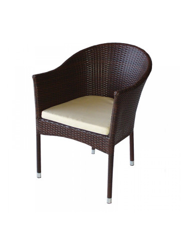 Ратанов стол 350 кафяв