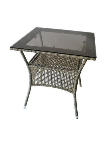 Ратанова маса 45-1 75/75/75h сива