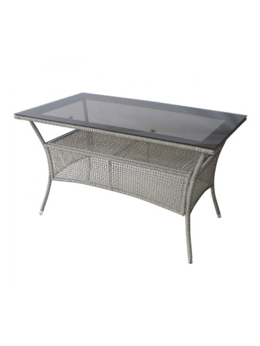 Ратанова маса 45-2-1 130/75/75h сива