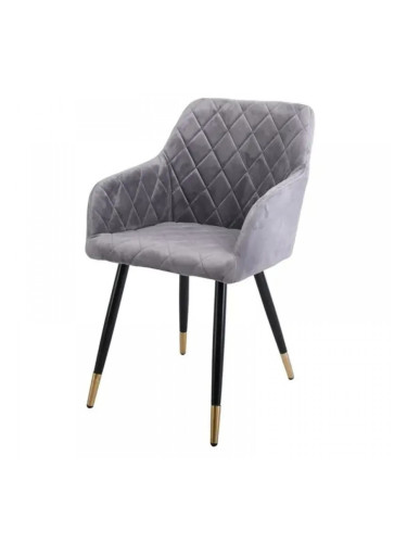 Стол АМ-785-2 сиво кадифе