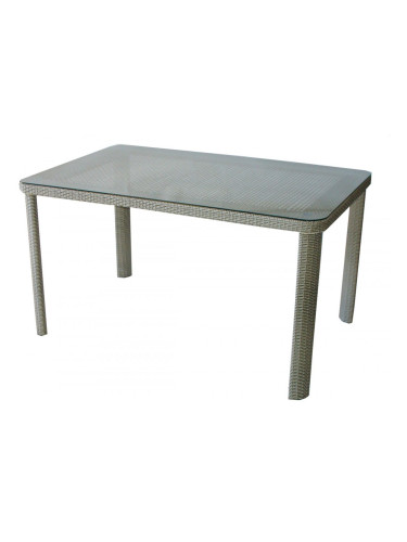 Ратанова маса Т 341-2 140/90/75h сива