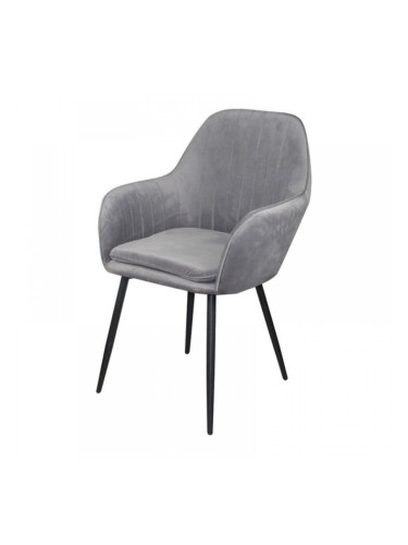 Стол АМ-711-2 сиво кадифе