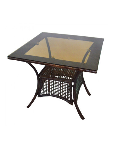 Ратанова маса 45-1 75/75/75h кафява