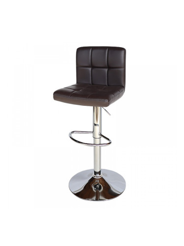 Бар стол Калипсо-12 кожа-кафява