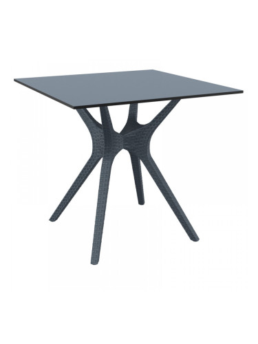 Маса Ибиза 80/80/75h антрацит