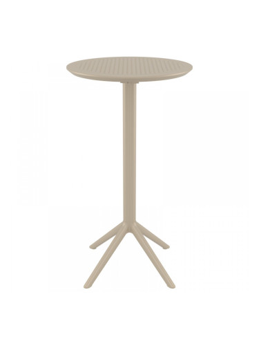 Маса Бар Скай ф60/110h сгъваема бежова