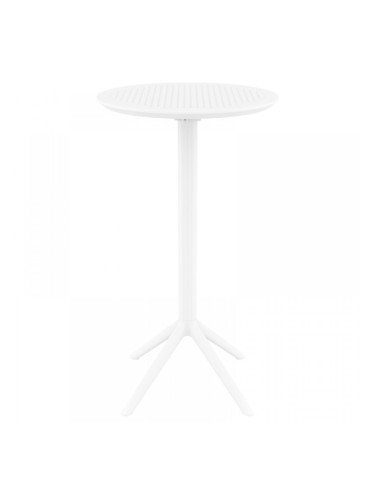 Маса Бар Скай ф60/110h сгъваема бяла