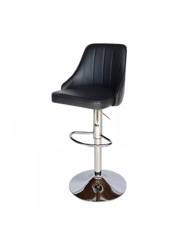 Бар стол Калипсо-20 кожа-черна