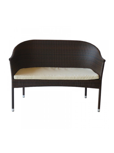 Ратанова канапе 2-ка 350-2 кафяв ратан