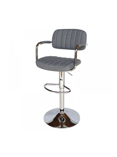 Бар стол Калипсо-13 текстил-сив