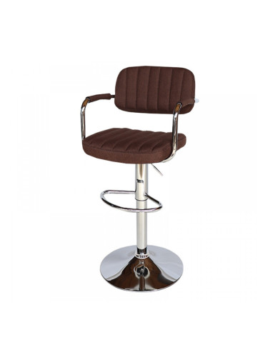 Бар стол Калипсо-13 текстил -тъмно кафяв