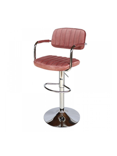 Бар стол Калипсо-13 кадифе- пепел от рози