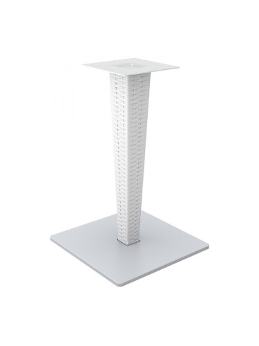 Стойка Рива квадрат бяла 45/45/72h