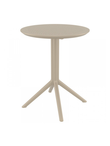 Маса Скай ф60/74h сгъваема бежова