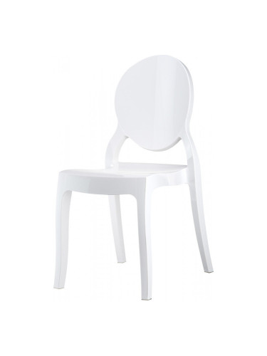 Стол Елизабет бял поликарбонат