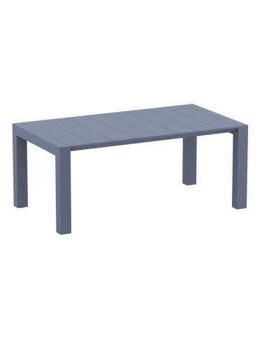 Маса Вегас разтегателна 180х220/100/75 тъмно сив