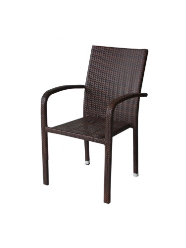 Ратанов стол 59 кафяв