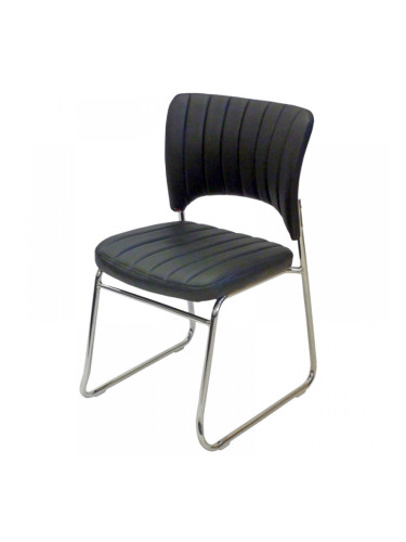 Офис стол B-08-1 посетителски стол черен