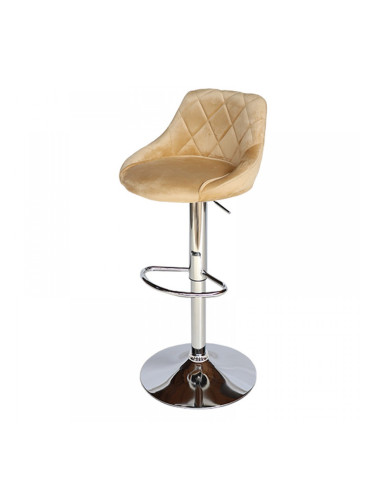 Бар стол Калипсо-16 кадифе капучино