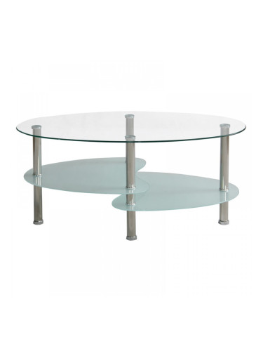 Холна маса AM-B232 100/55/45h с матирано долно стъкло