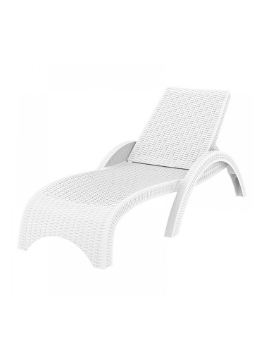 Шезлонг Фиджи бял