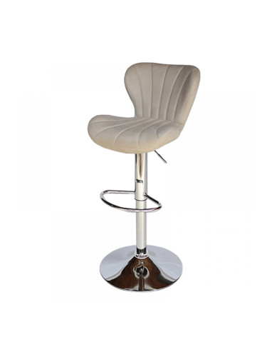 Бар стол Калипсо-19 кадифе -бежово