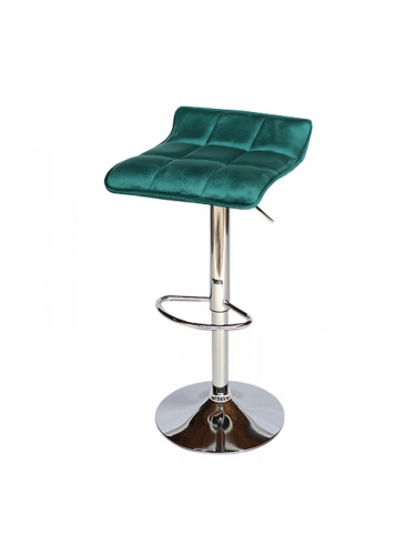 Бар стол Калипсо -5 кадифе тъмно зелен