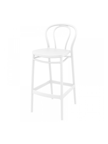 Бар стол Виктор бял