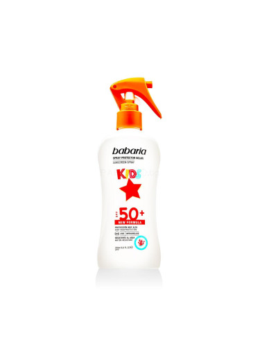 Babaria Kids Sunscreen Spray SPF50+ Слънцезащитна козметика за тяло за деца 200 ml